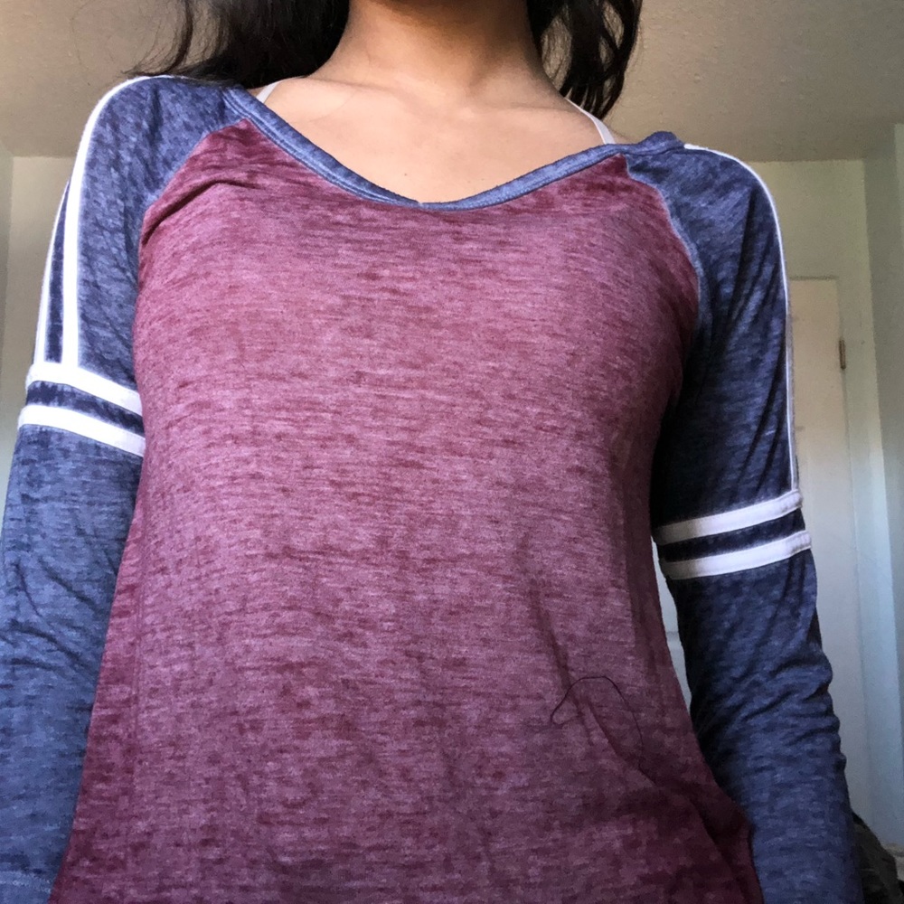 Oversized baseball tee